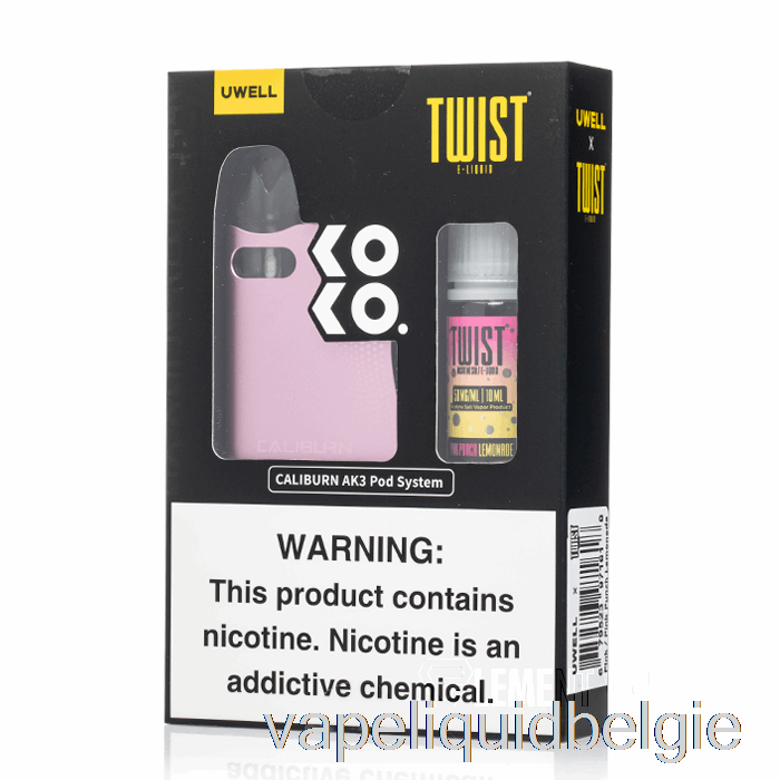 Vape Vloeistof Uwell X Dv Caliburn Ak3 Kit + 50 Mg Nic Salt [roze] Twist E-vloeistof - Roze Punch Limonade